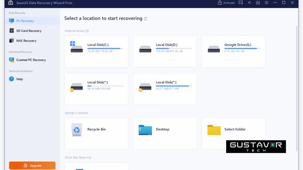 EaseUS Data Recovery Wizard Download Grátis