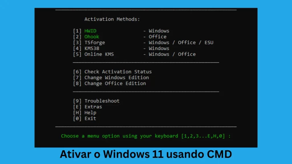 Como ativar o Windows 11 com CMD